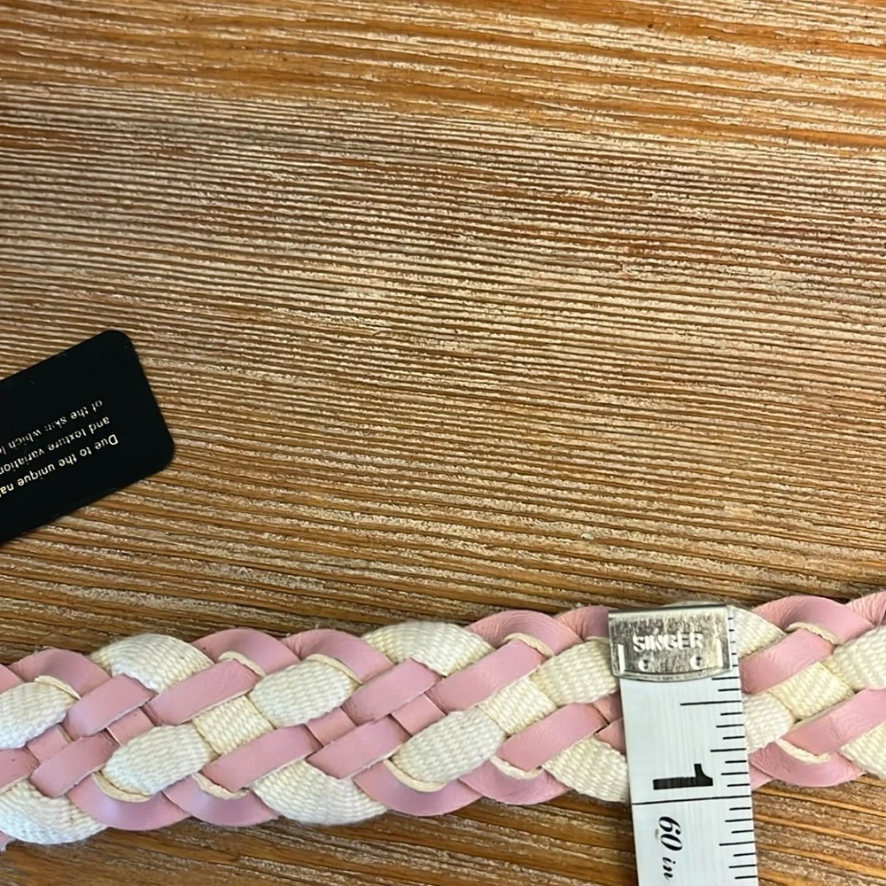 RAG & BONE NWT Baby Boyfriend Woven Belt - Peony- Size XS